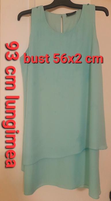 Rochie verde fistic din voal