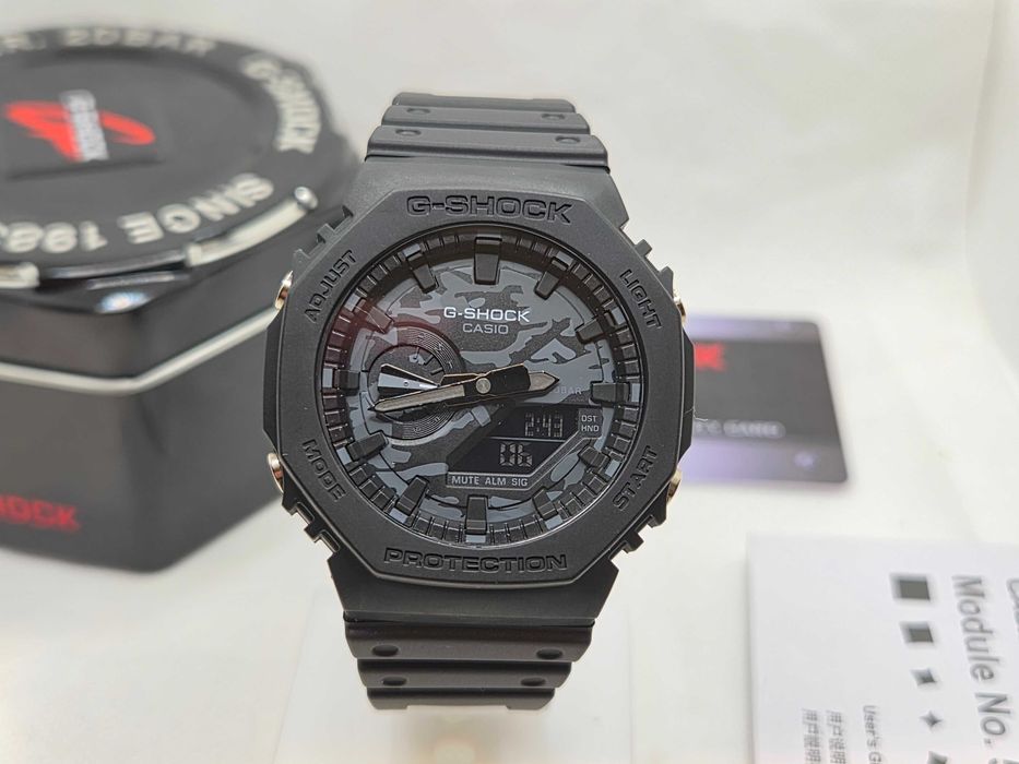 Ceas Sport Barbati Casio g shock ga2100 BLACK ARMY Nou,Garantie 2 ani