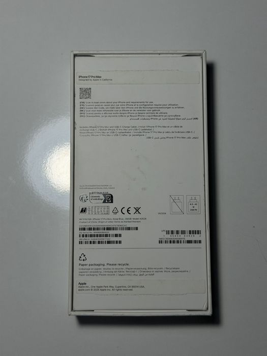 iPhone 17 Pro Max 256GB