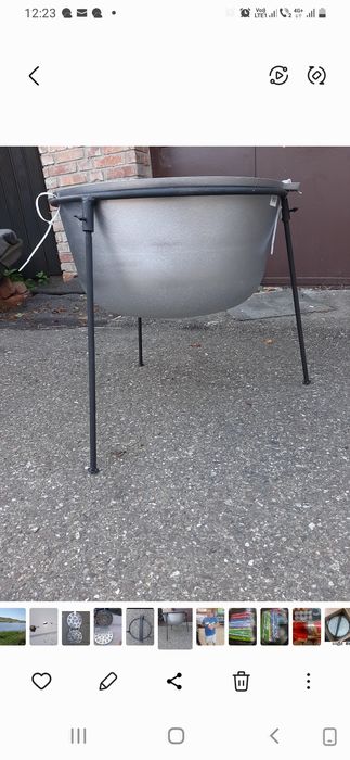 Vând ceaun nou din aluminiu cu capac de 40litri