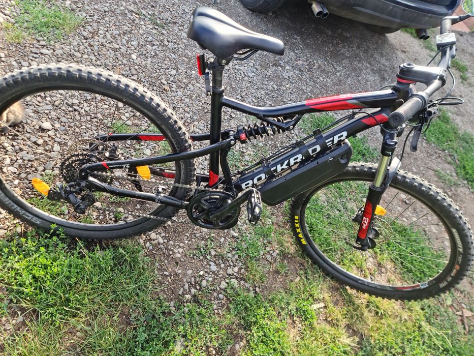 Bicicleta electrica Rockrider 530S full suspensie motor Bafang 750W