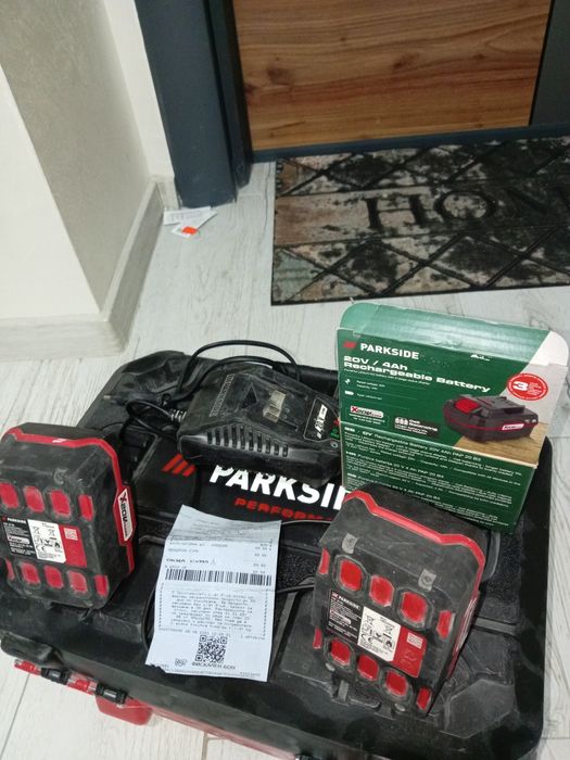 Продавам почти нов комплект Parkside