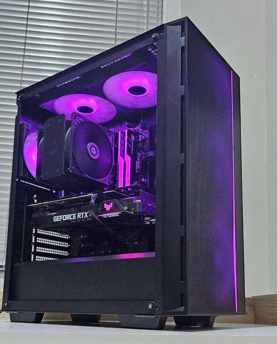 Мощен геймърски компютър! RTX 3060! 5600x! RGB!
