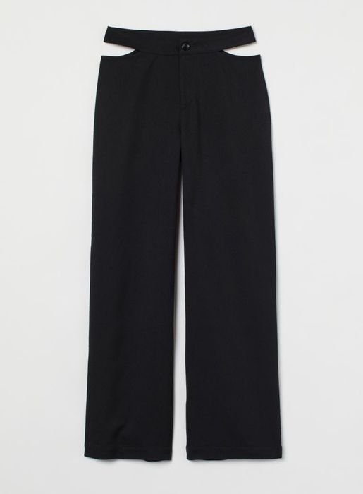 Ефектен панталон H&M с изрязани детайли