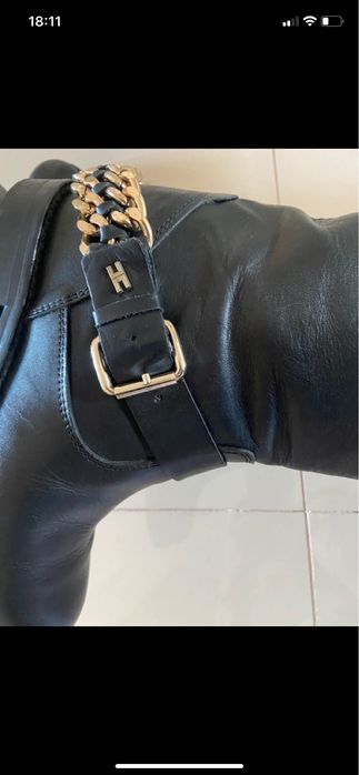 Ghete piele Elisabetta Franchi 36