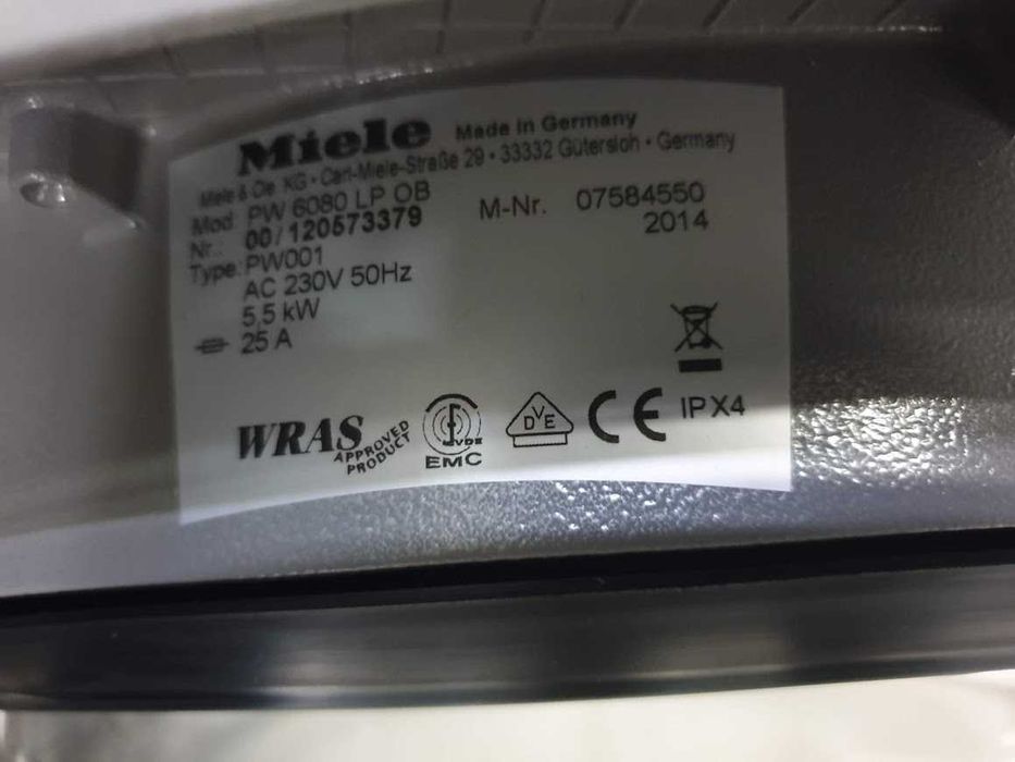 230V 9кг Miele Professional PW 6080 Пералня Миеле
