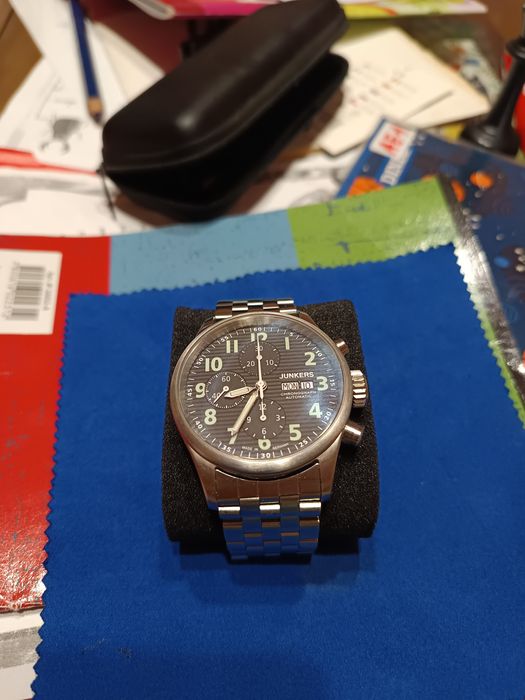 Оригинален "Junkers"pilot original Swiss 7750 valjoux