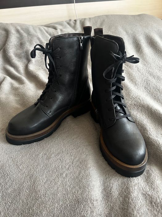 Чисто нови боти Lakoski – естествена кожа, черни . Без кутия