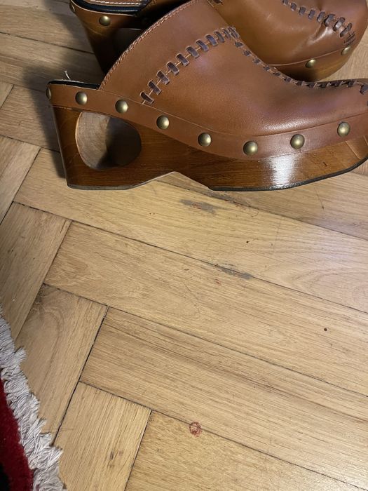 Saboti Zara din piele mărimea 39
