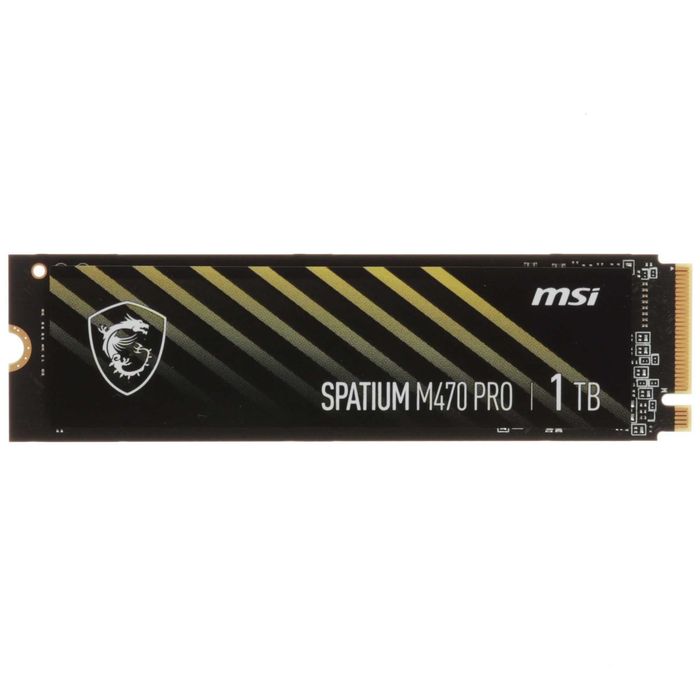 - Твердотельный накопитель SSD M.2 1TB MSI SPATIUM M470 PRO NVMe PCIe