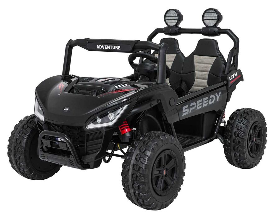 UTV electric pt copii cu 2 locuri Buggy 4x4 24V 350W (3558) Negru