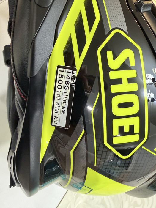 Shoei GT-Air II Aperture TC-3 (finisaj lucios, în culorile negru, gri și galben-neon).