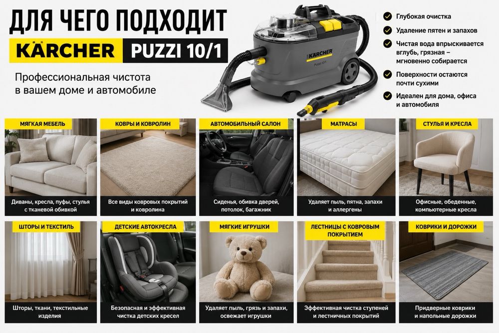 Аренда пароочистителя KÄRCHER SC 3.  Аренда моющего пылесоса KÄRCHER