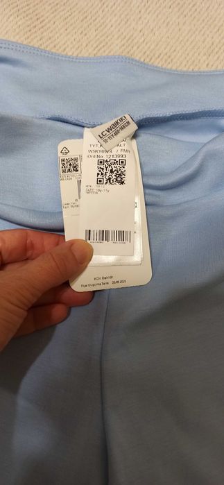 НОВ син спортно-елегантен панталон за момиче 140-146 см LCW