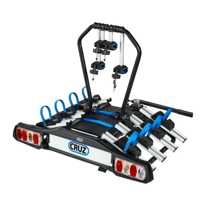 Suport biciclete Cruz Pivot R3 940-516 cu prindere pe carligul de remorcare, pentru 4 biciclete, 13 pini, NOU- Pret importator, emitem Factura & Garan