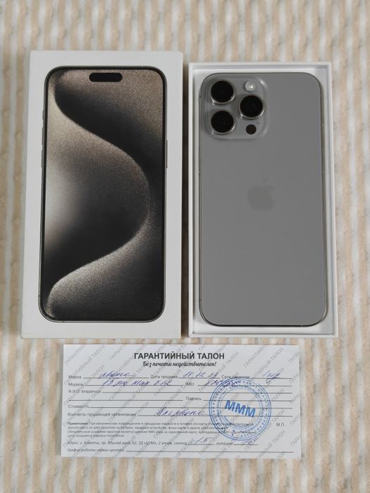 iPhone 15 Pro Max 512 gb akb 90 2 sim