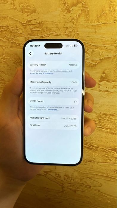 Iphone 16 - 128 gb - 100% - sim