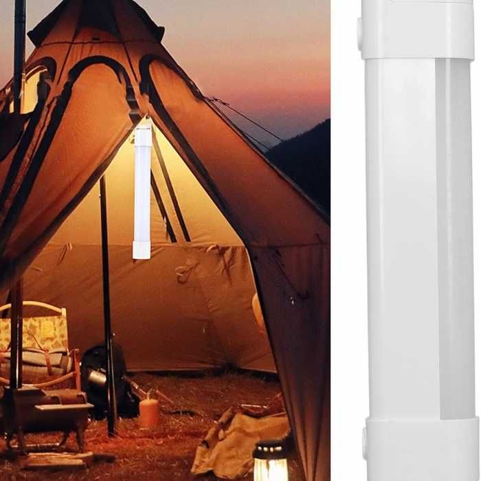 Соларна LED лампа 17см с магнит и USB зареждане