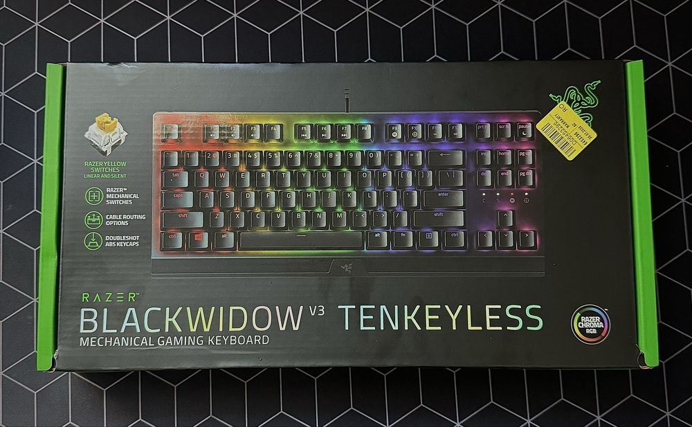 Tastatura Gaming Razer BlackWidow V3 TKL Yellow Switches, Sigilata