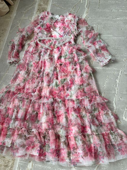 Платье черное, розовое, белое