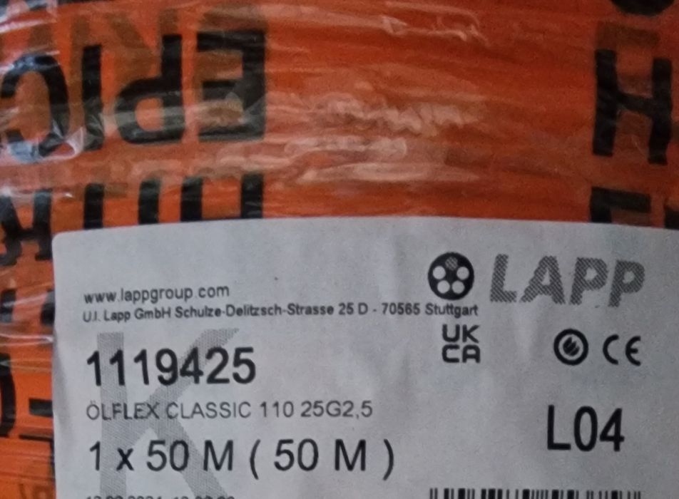 Vând cablu olflex clasic 110 25G2,5