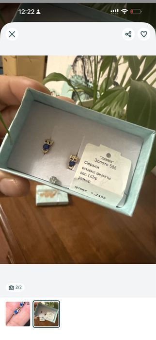 Золотые сережки