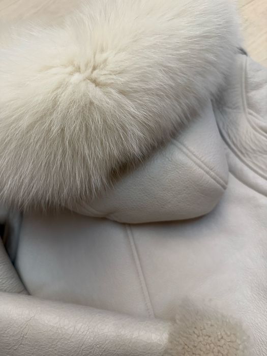 Geaca piele naturala cu blana naturala