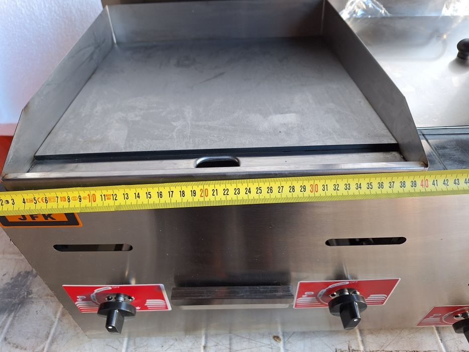 Газов фритюрник + скара гладка 2 в 1 дюнер,котлон