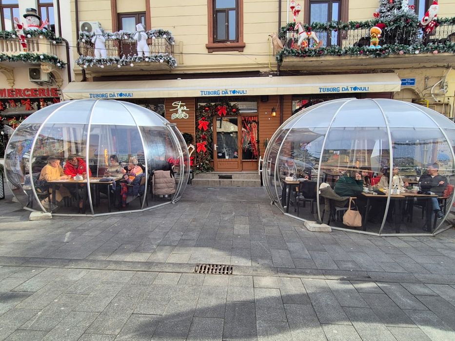 Igloo din policarbonat pentru terasă – 16.500 lei/bucată