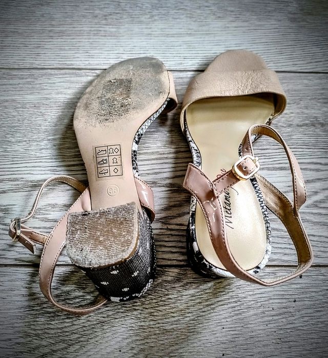 Дамски кожени сандали, френски "Metamorf'Ose", 36,5 EU