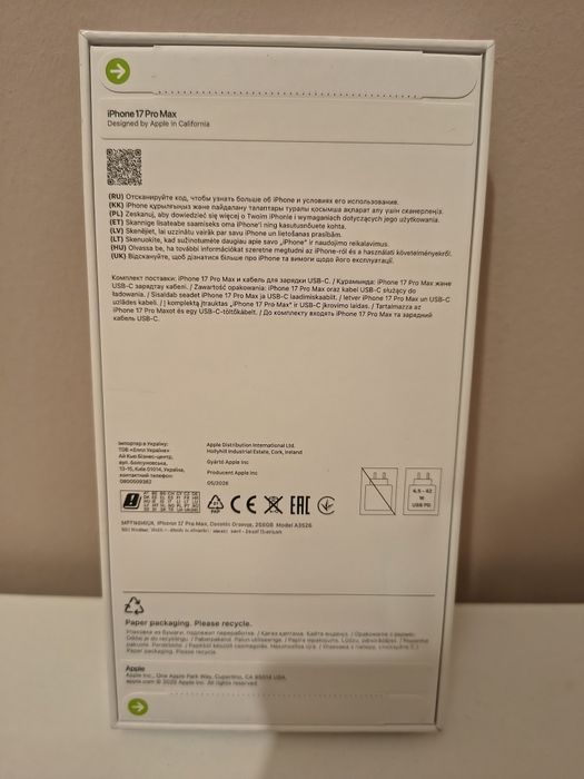 Iphone 17 pro Max 256