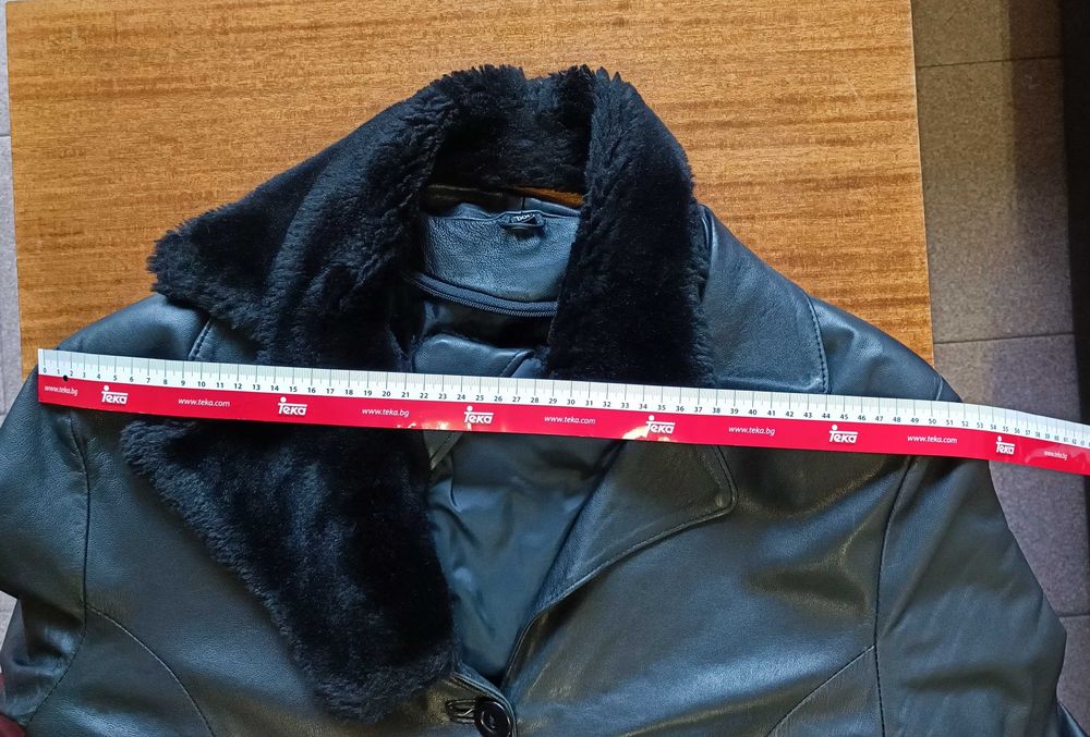 Дамско кожено палто от естествена кожа - много добре запазенo