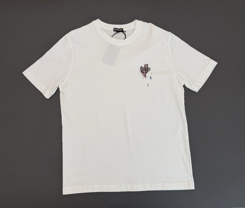 Tricou Balenciaga alb – mărimea XXL – nou cu etichetă