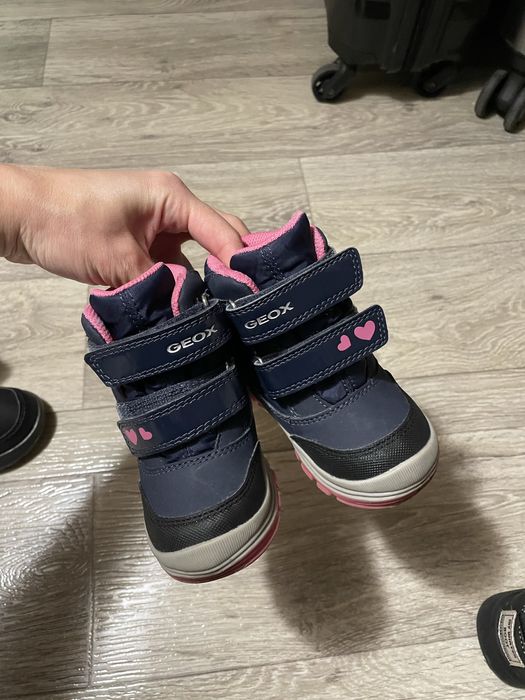 Апрески GEOX / боти с велкро и светещи звездички