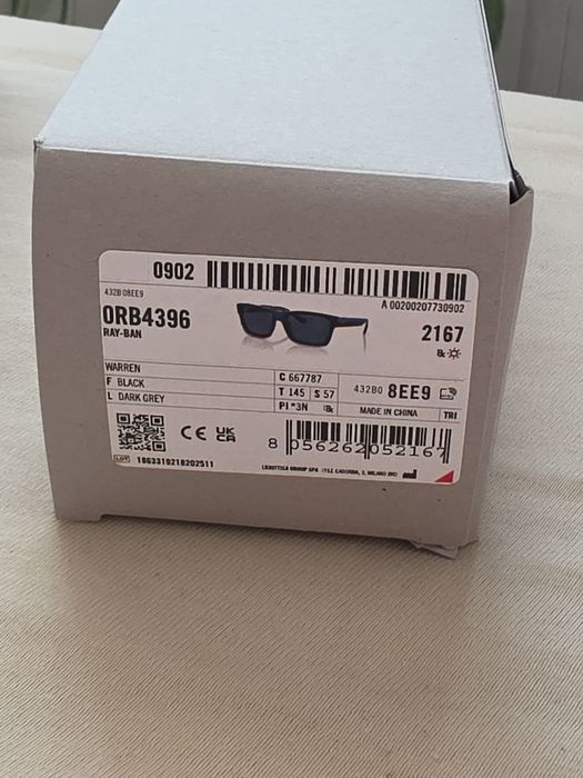 Ray-Ban Warren RB4396 Originali Noi Complet Set