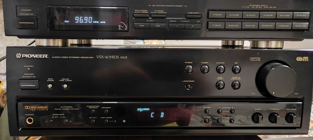 deck JVC TD-W254-Pioneer CT-W550R Pioneer VSX-405 RDS