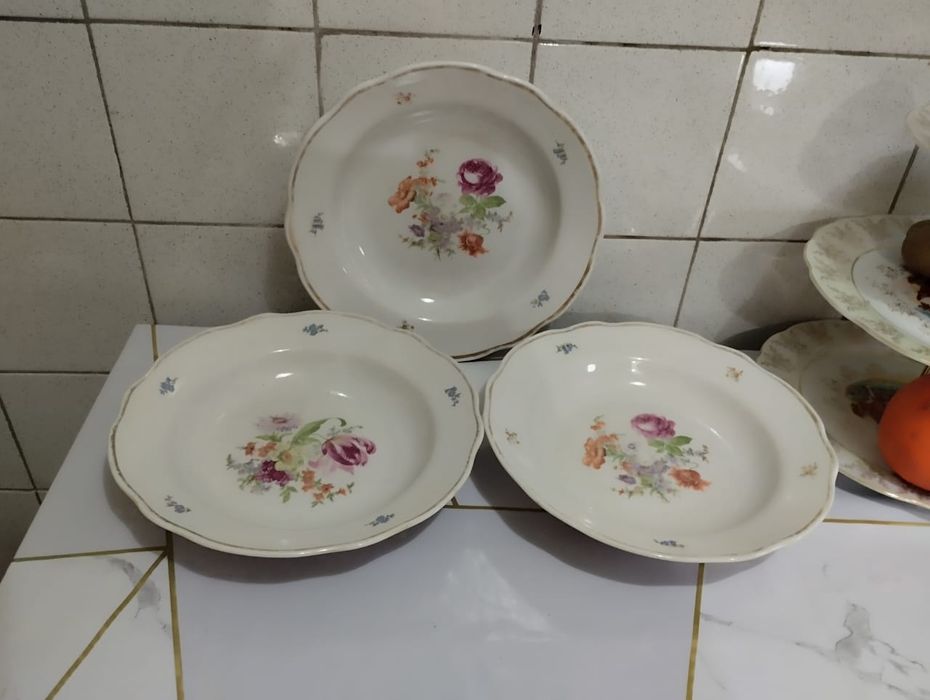 Тарелка "Мейсенский букет",Дулево СССР,1966 г