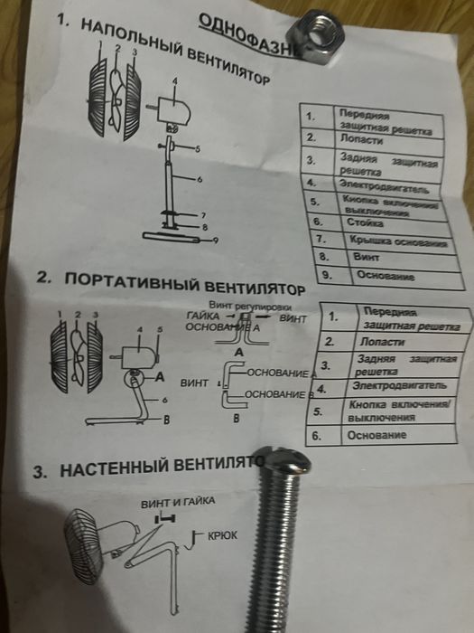 Вентилятор Sess немецкий