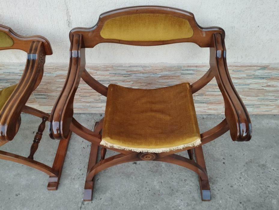 Scaune vintage lemn masiv