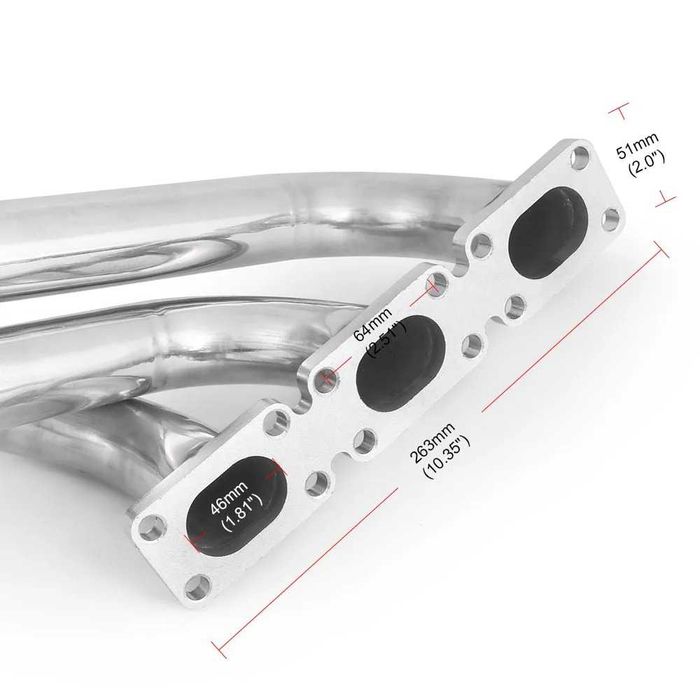 Serpi / Galerie de Evacuare Inox BMW motor M54 E46 E39 6cil