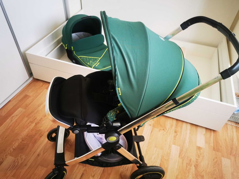 Бебешка количка 3 в 1 Chipolino Elite neon edition