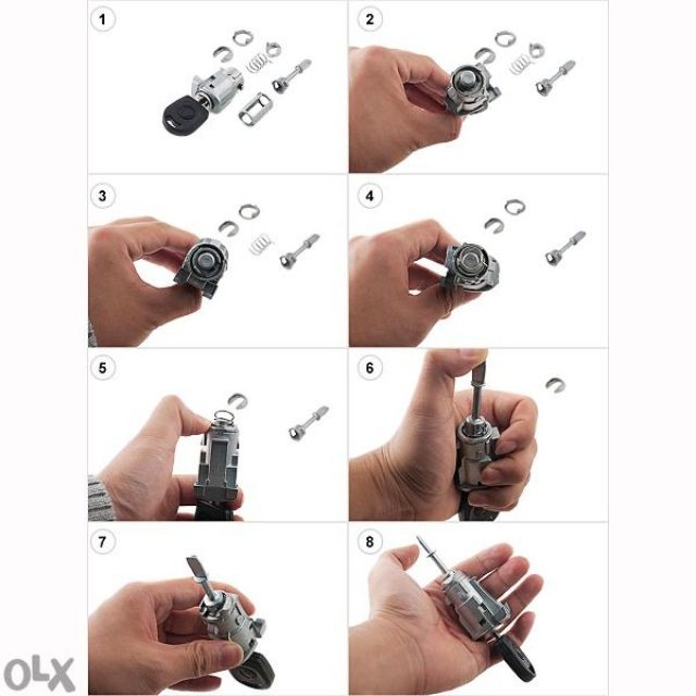 Ремонтен комплект за патрон (ключалка) за VW -AUDI -SEAT -SKODA
