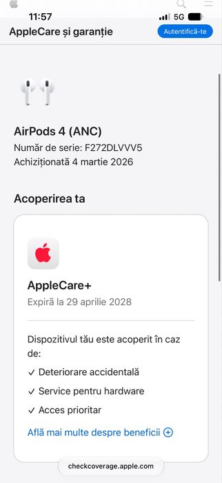 AirPods 4 cu ANC