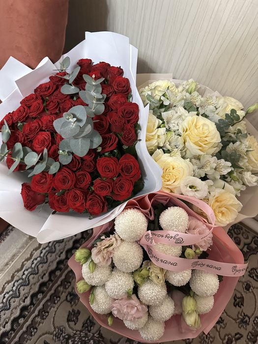 Букеты из роз, цветы