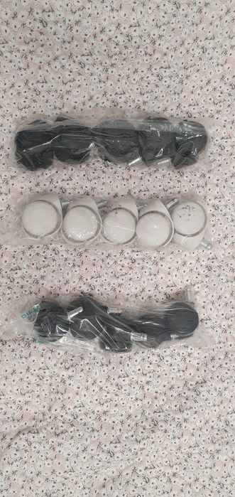 Roti scaun de birou noi, sigilate albe sau negre