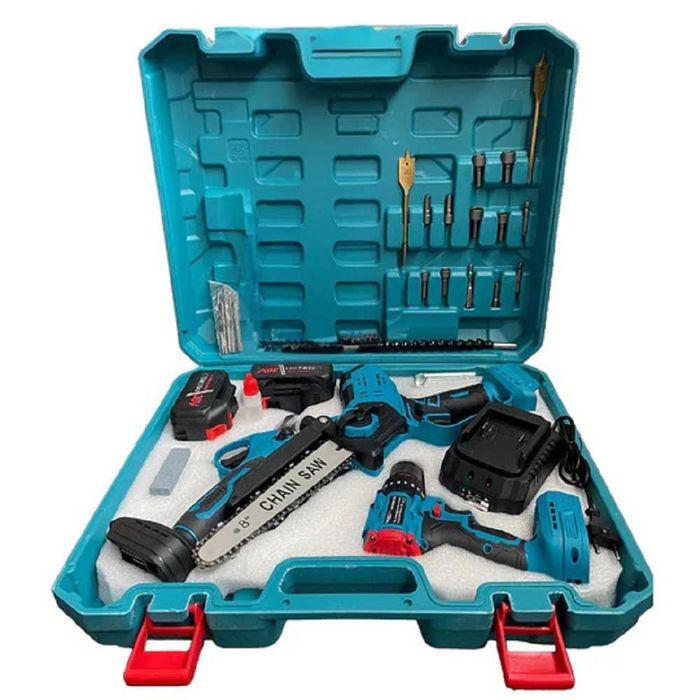 Комплект WerkBull 3в1: Лозарска Ножица Мини резачка и Ударен винтоверт