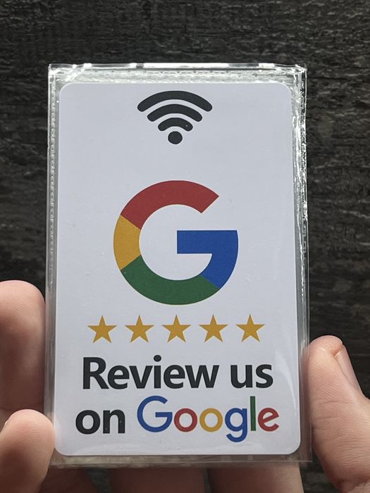 NFC карта за Google Reviews – Повече отзиви за вашия бизнес
