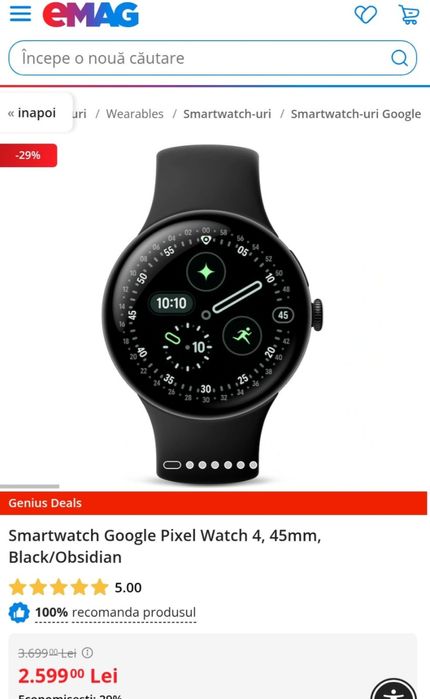 Google watch 4 45mm