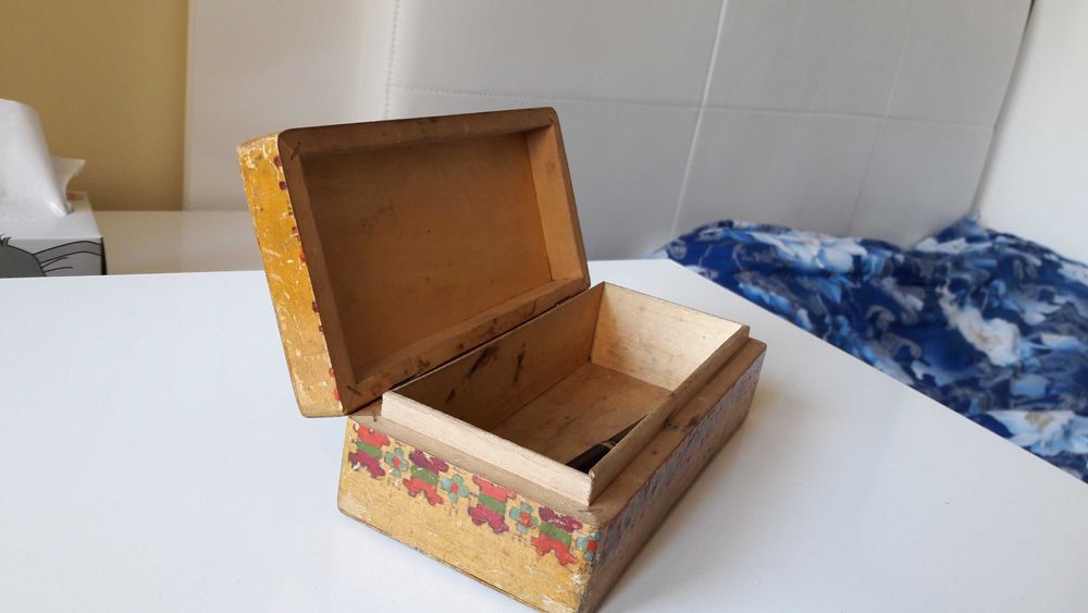 Дървени кутии,ръчна изработка около 1900 г