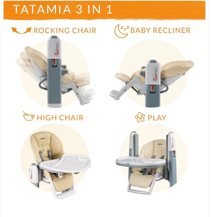 Стол за хранене Peg Perego Tatamia